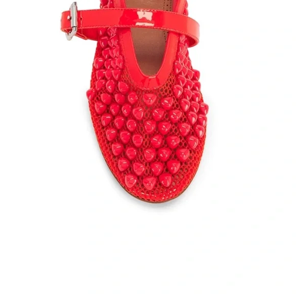 Alaia red ballerina flats size 40 NEW Authentic - Picture 3 of 6
